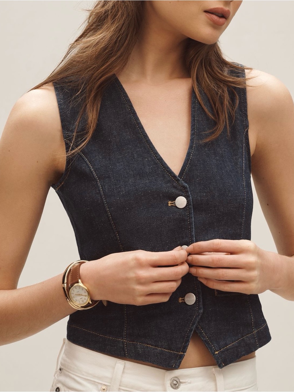 Pilcro Denim Vest Women’s Medium